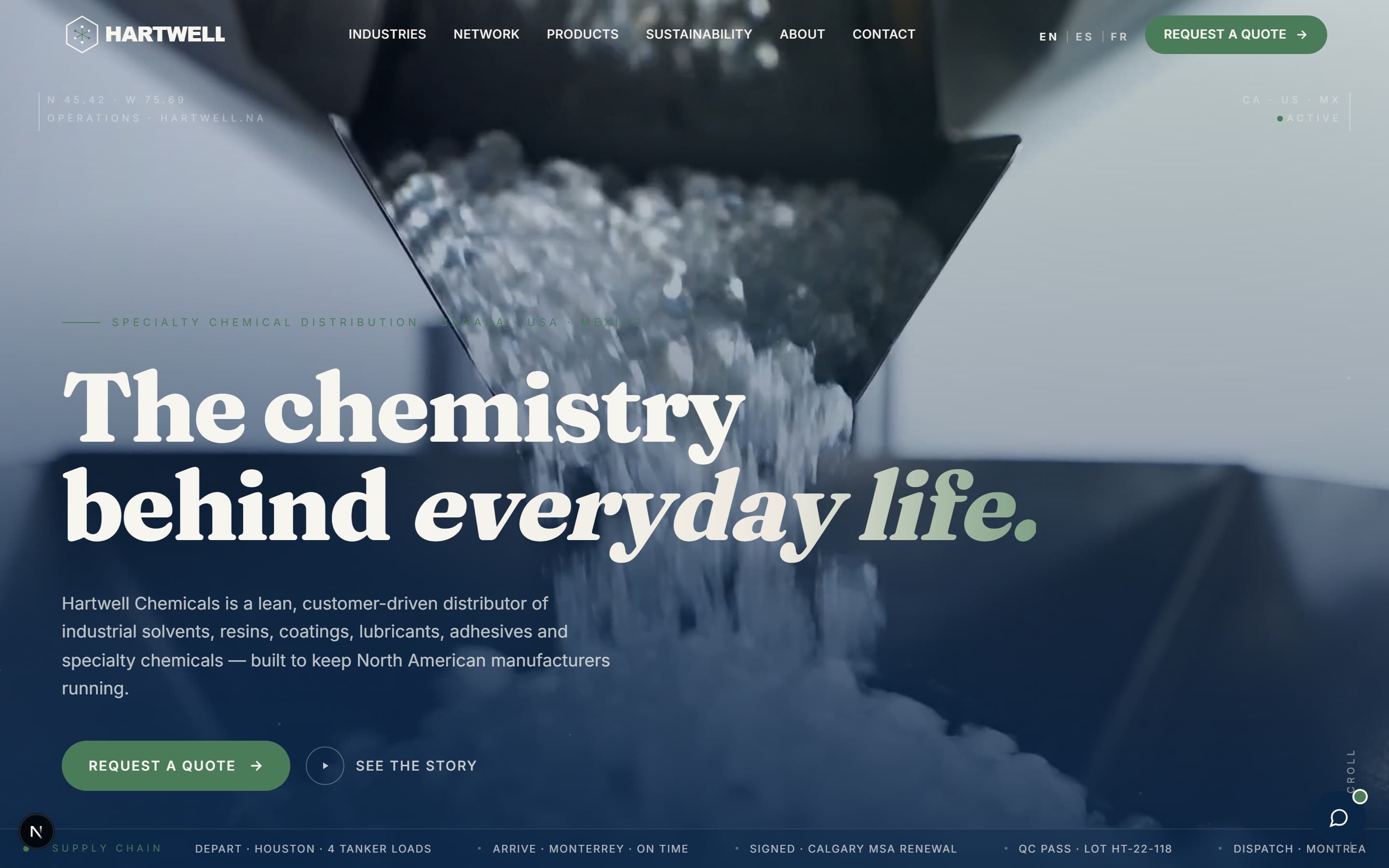 Hartwell Chemicals — Website